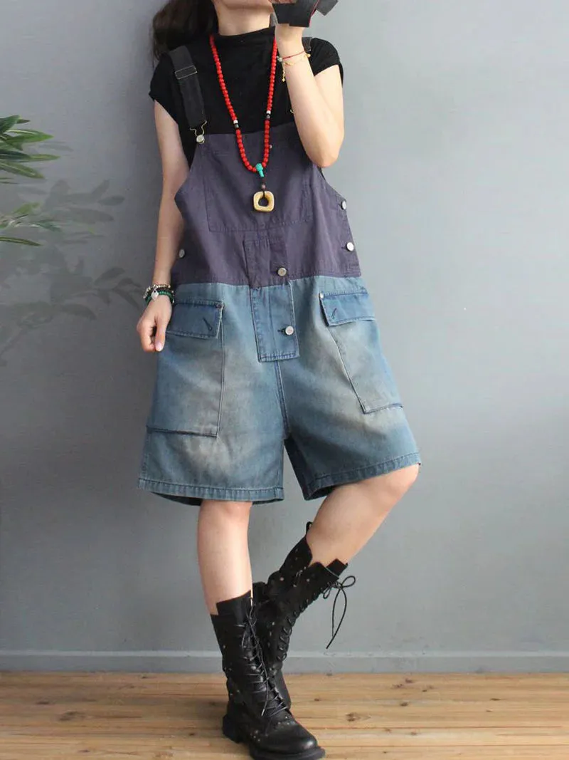 Vintage Short Overalls Dungarees