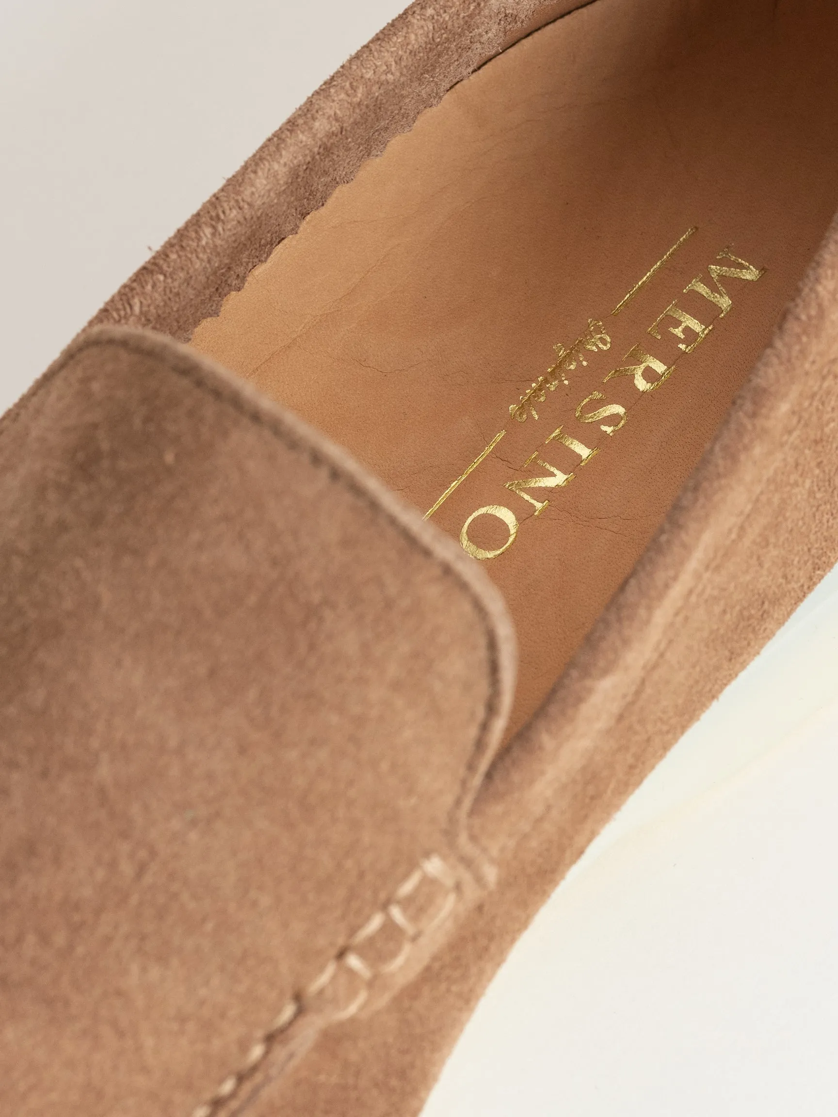 WALNUT FINEST SUEDE MARINA LOAFERS