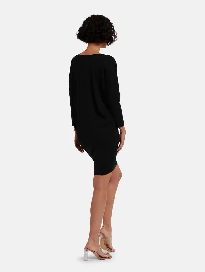 Wolford S Aurora Black Pure Cut Dress 52803 7005