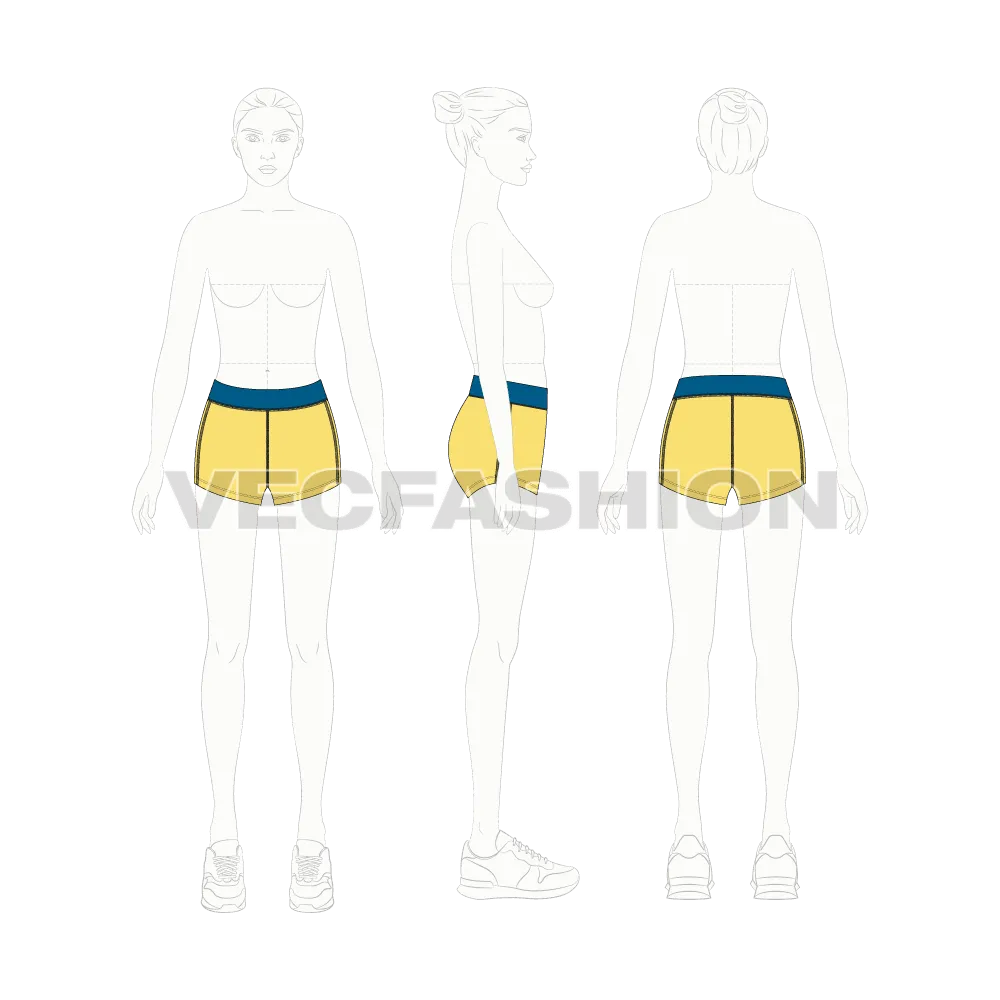 Women's Lycra Gym Shorts