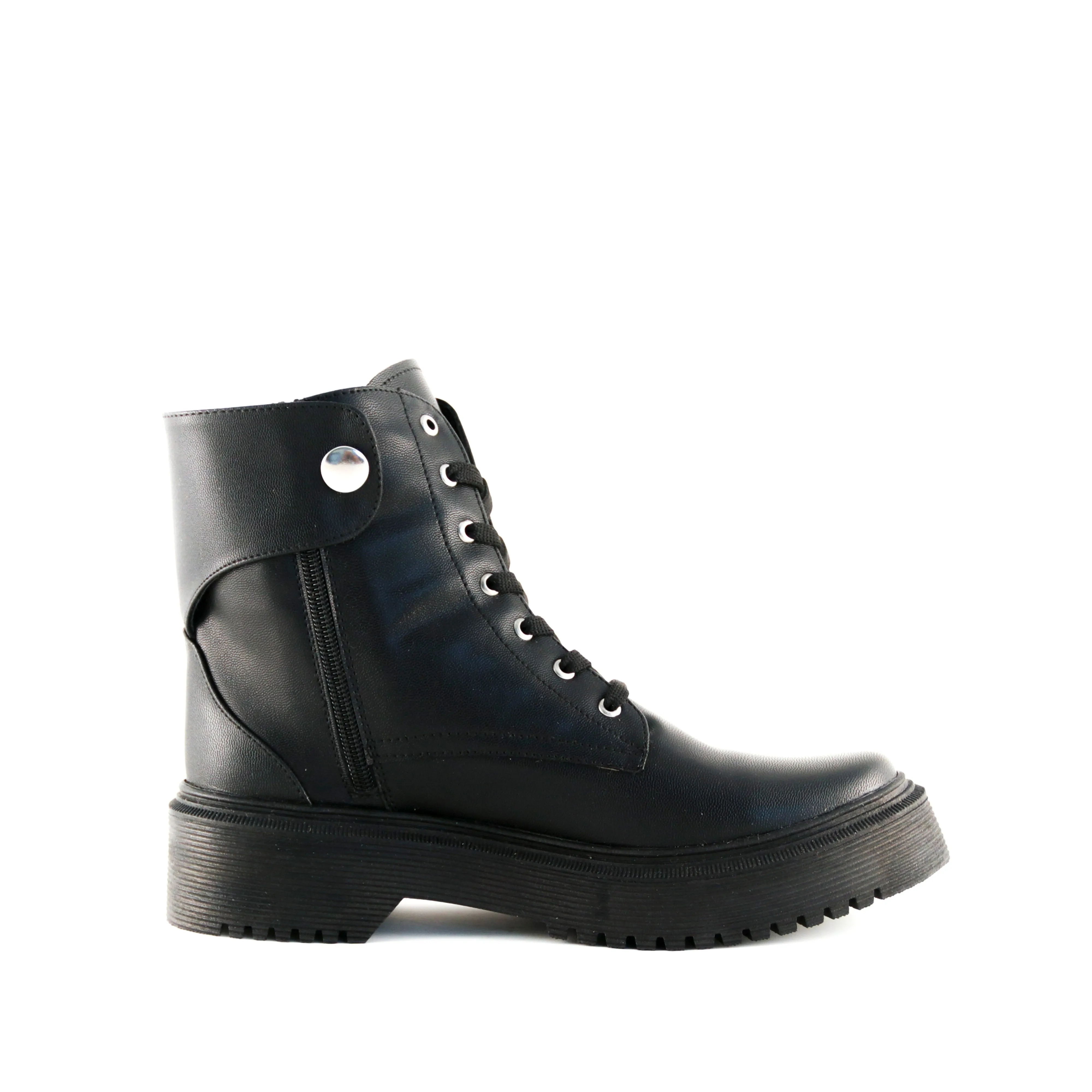 Women's Runaway Combat Boots Black