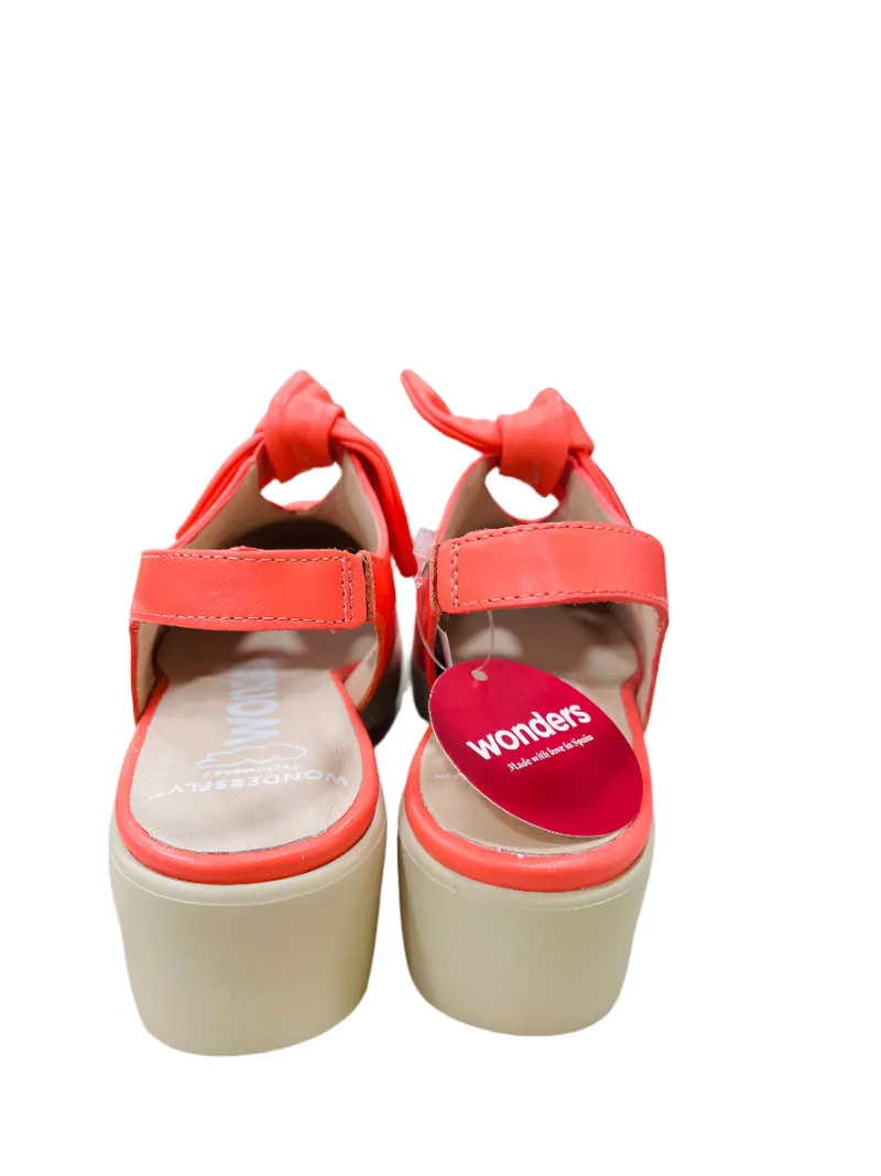 Wonders Coral Wedge Sling Back|C33315CO