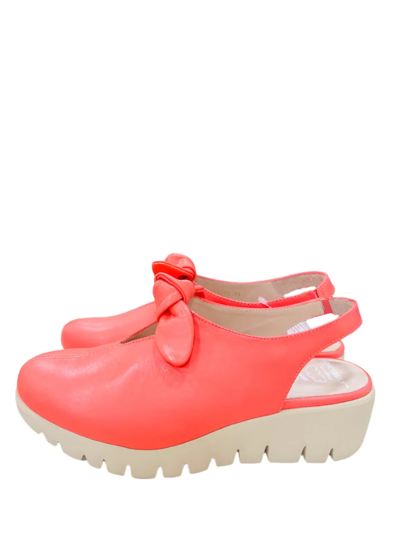 Wonders Coral Wedge Sling Back|C33315CO