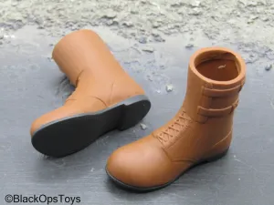 WWII - Brown Combat Boots (Foot Type)