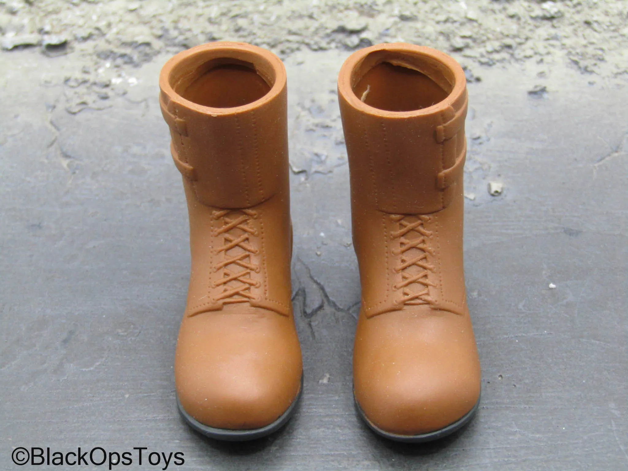 WWII - Brown Combat Boots (Foot Type)