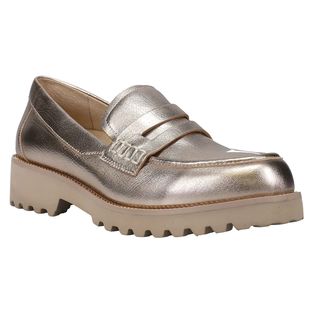 Zayna Metallic Loafers
