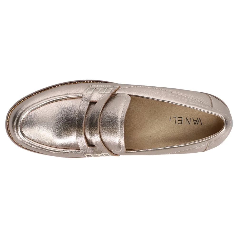 Zayna Metallic Loafers